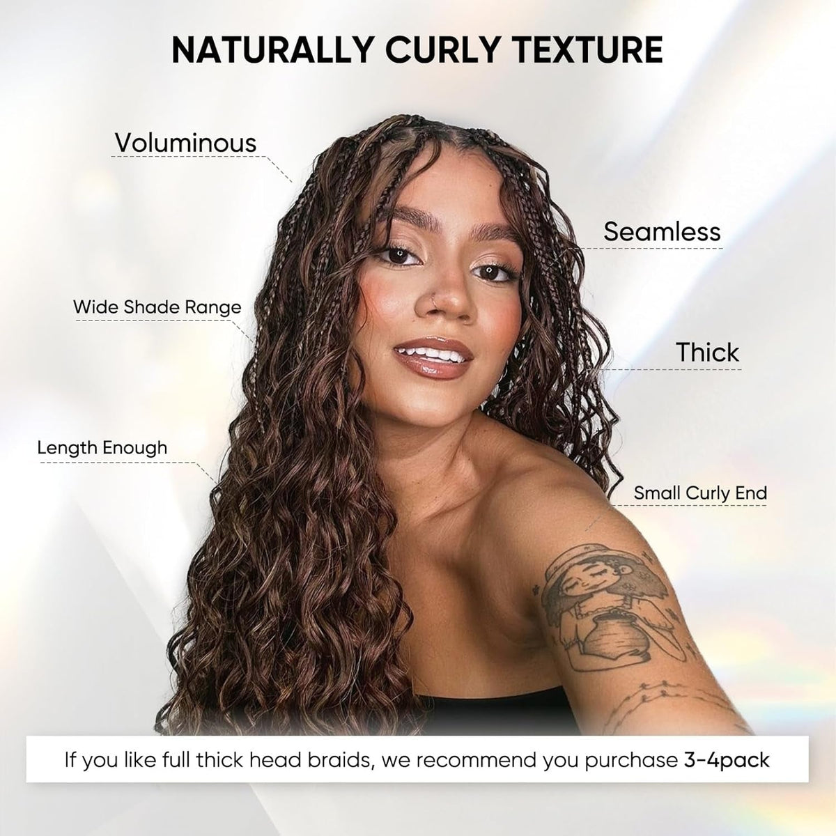Miracle On Going Deep Wave Bulk Hair For Braiding #4 Color 16-20"