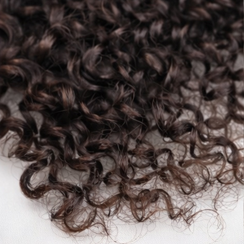 Miracle On Going Miracle Knots Human Feather Crochet Hair Burmese Curly with No Spiral Ends - Pre-Separated Knotless Crochet Braids for Seamless Blending