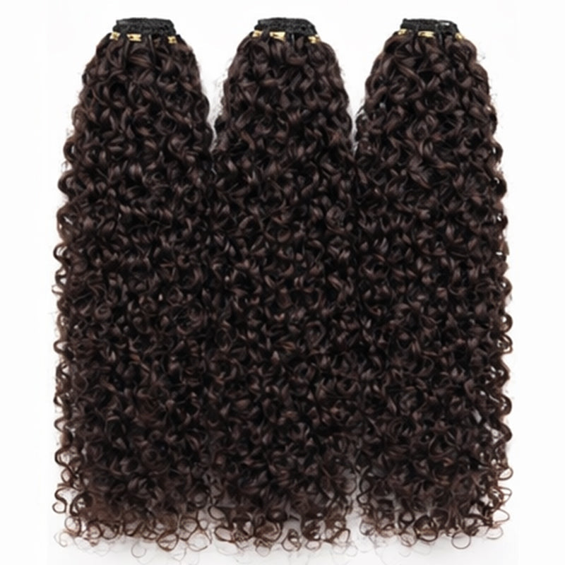 Miracle On Going Miracle Knots Human Feather Crochet Hair Burmese Curly with No Spiral Ends - Pre-Separated Knotless Crochet Braids for Seamless Blending