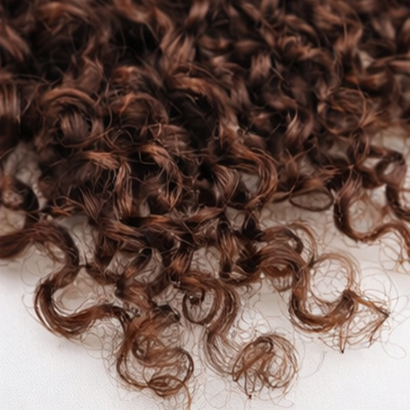 Miracle On Going Miracle Knots Human Feather Crochet Hair Burmese Curly with No Spiral Ends - Pre-Separated Knotless Crochet Braids for Seamless Blending