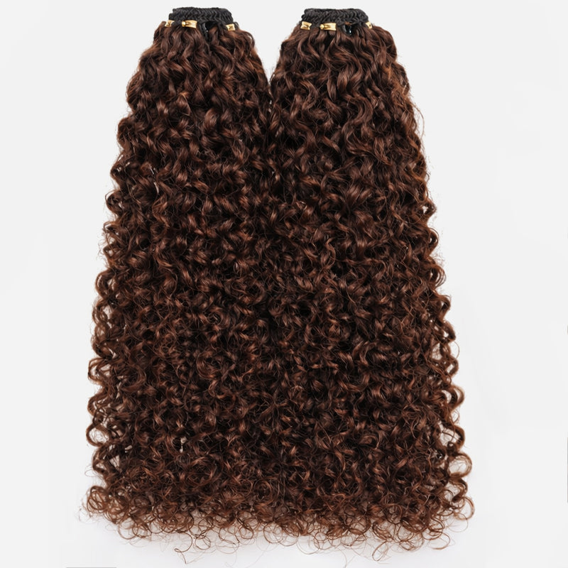Miracle On Going Miracle Knots Human Feather Crochet Hair Burmese Curly with No Spiral Ends - Pre-Separated Knotless Crochet Braids for Seamless Blending
