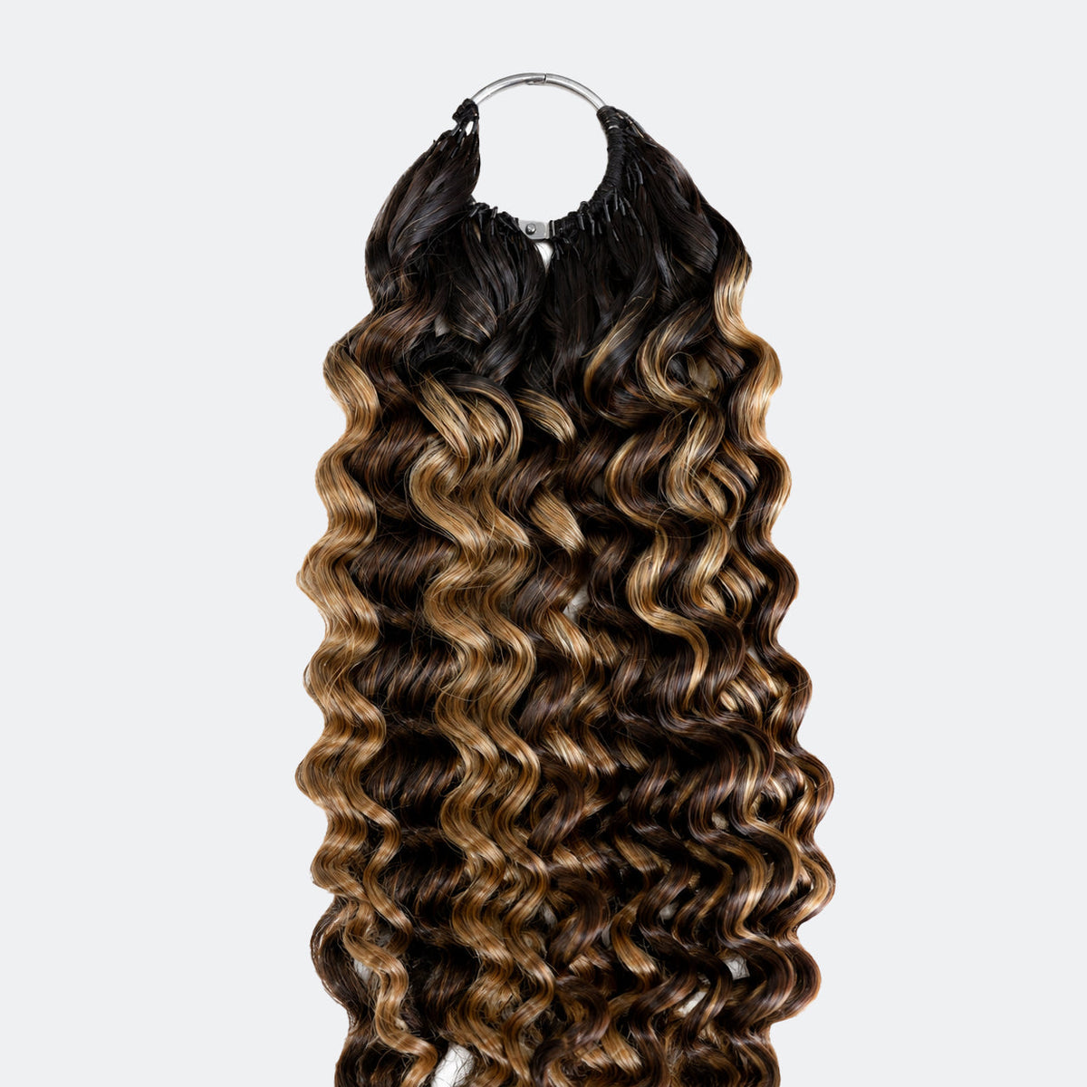 Miracle On Going Miracle Knots Human Feather Crochet Hair Burmese Curly with Spiral Curls #T1B/P4/27