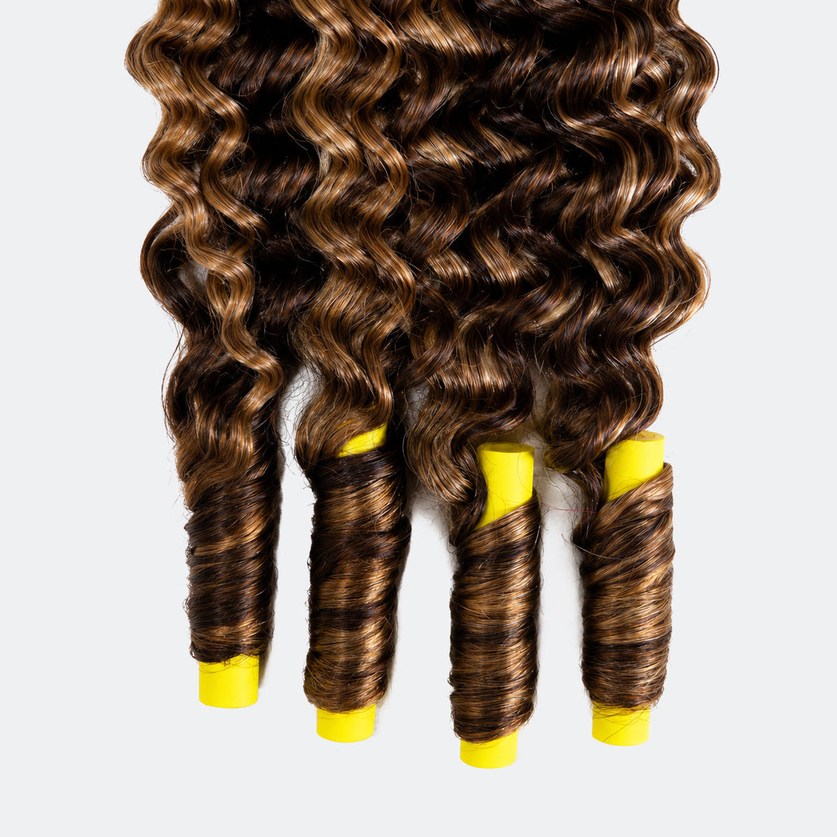 Miracle On Going Miracle Knots Human Feather Crochet Hair Burmese Curly with Spiral Curls #T1B/P4/27
