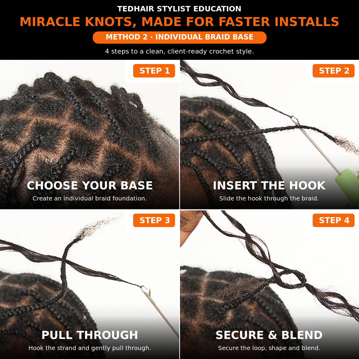 Miracle On Going Miracle Knots Human Feather Crochet Hair Burmese Curly - Pre-Separated Knotless Crochet Braids for Seamless Blending