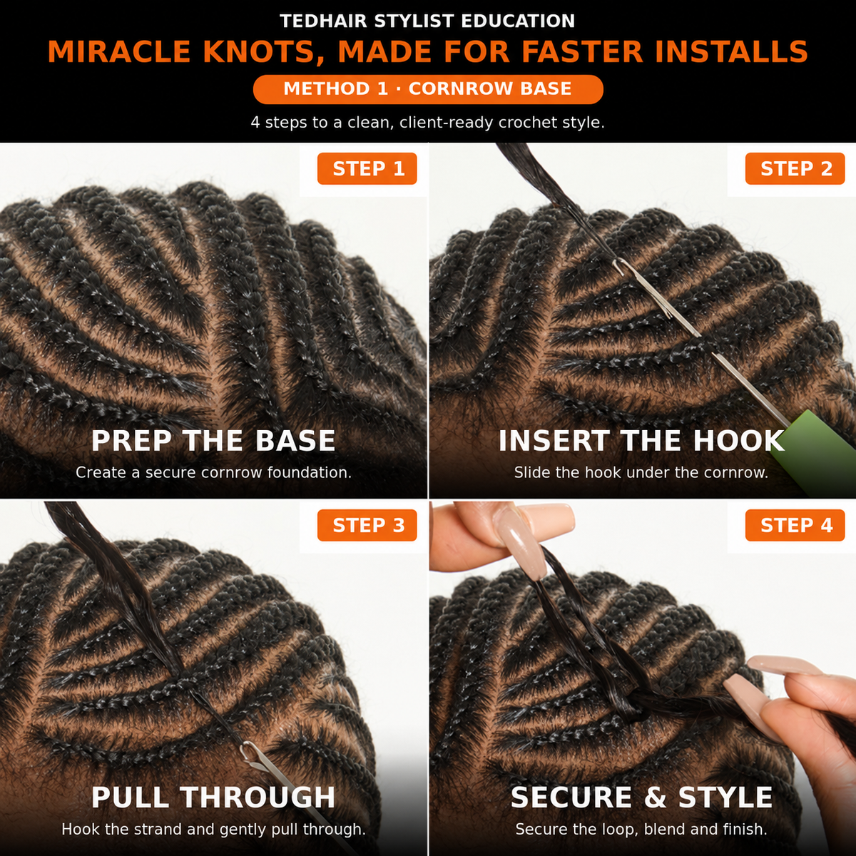 Miracle On Going Miracle Knots Human Feather Crochet Hair Burmese Curly with No Spiral Ends - Pre-Separated Knotless Crochet Braids for Seamless Blending