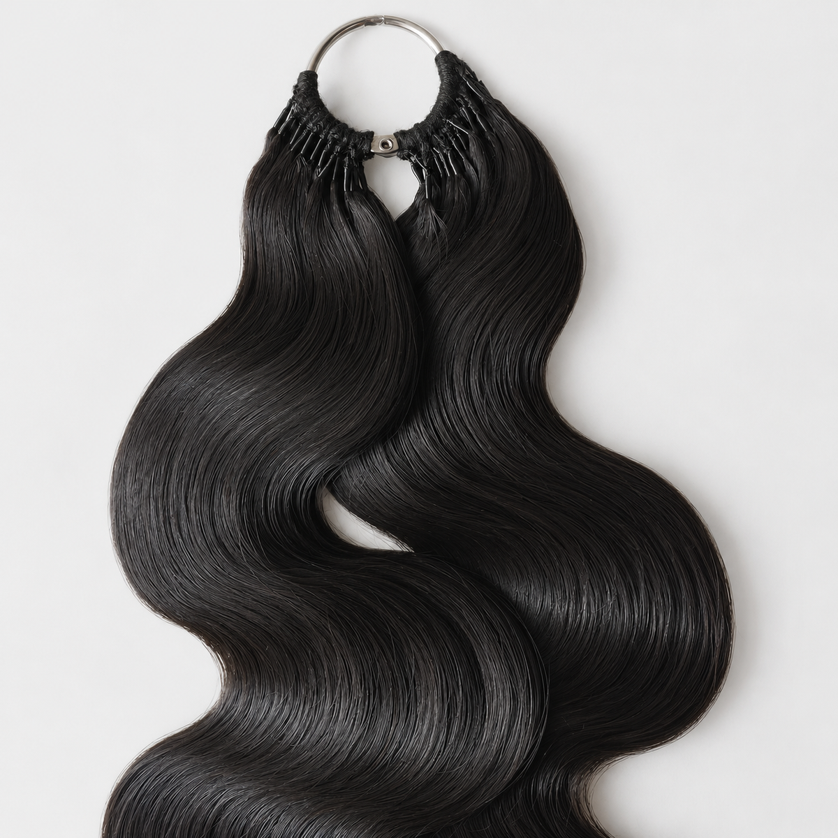 Miracle On Going Miracle Knots Human Feather Crochet Hair Body Wave - Pre-Separated Knotless Crochet Braids for Seamless Blending