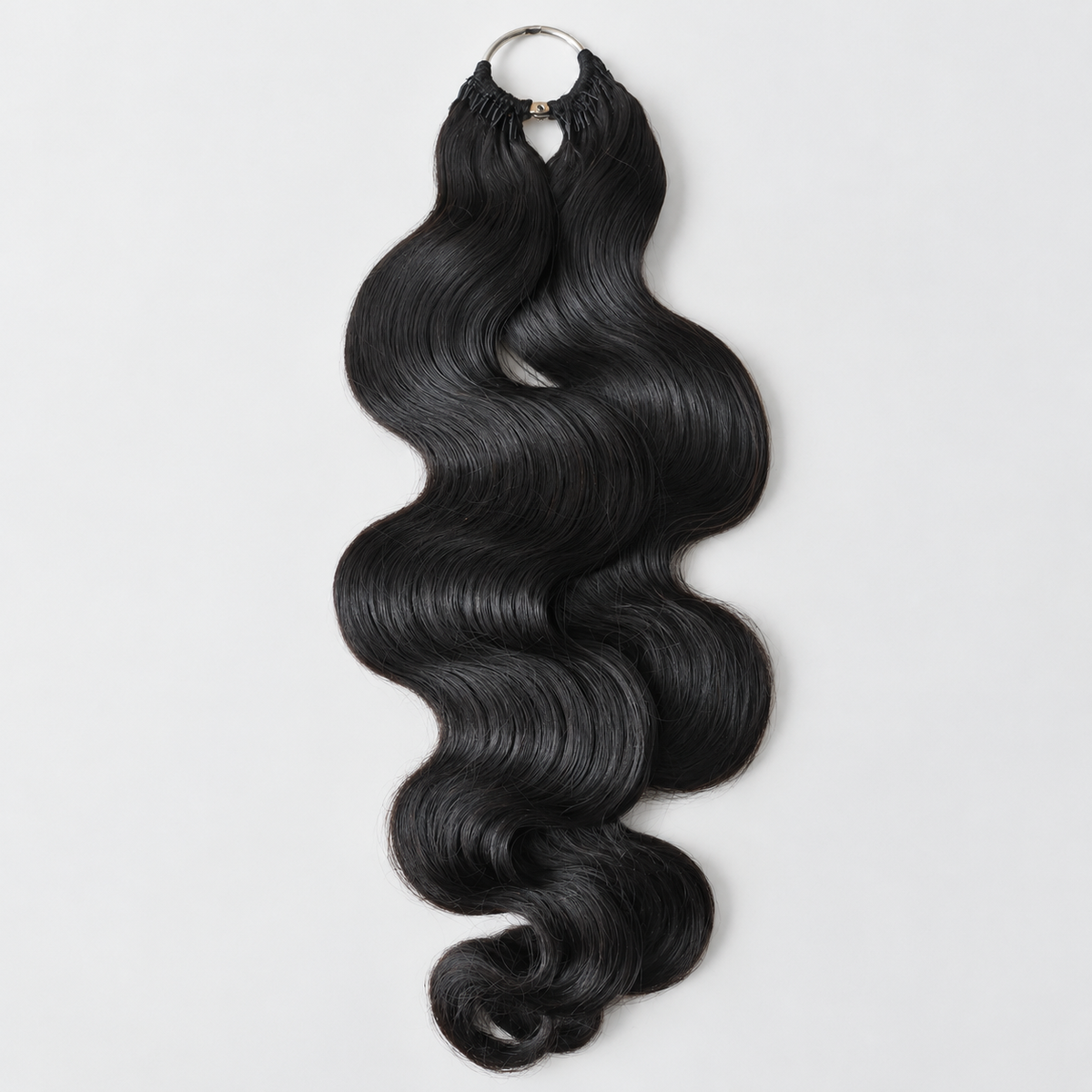 Miracle On Going Miracle Knots Human Feather Crochet Hair Body Wave - Pre-Separated Knotless Crochet Braids for Seamless Blending