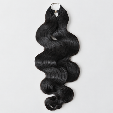 Miracle On Going Miracle Knots Human Feather Crochet Hair Body Wave - Pre-Separated Knotless Crochet Braids for Seamless Blending