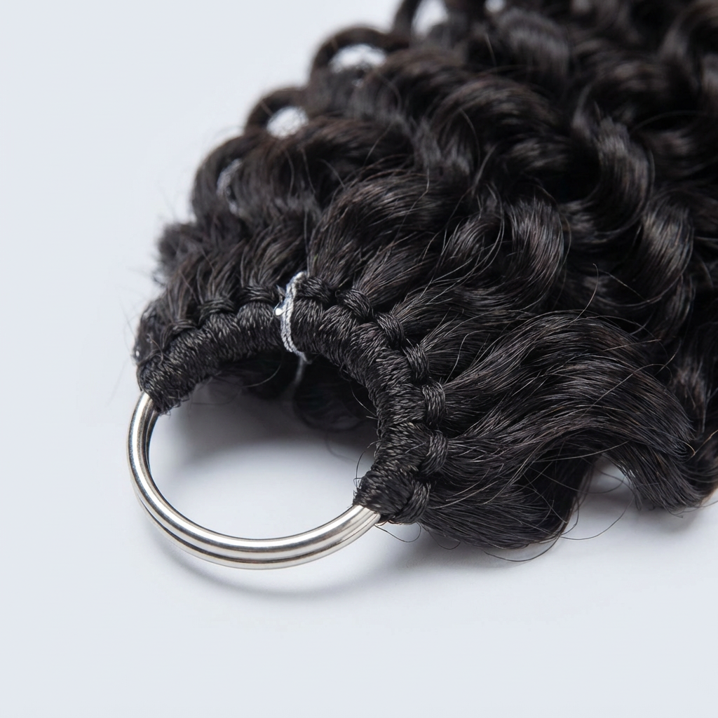 Miracle On Going Miracle Knots Human Feather Crochet Hair Burmese Curly - Pre-Separated Knotless Crochet Braids for Seamless Blending