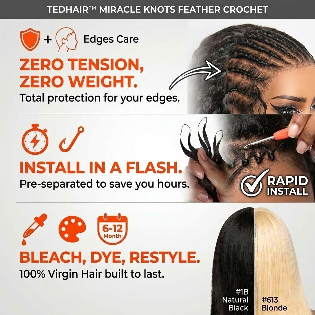 Miracle On Going Miracle Knots Human Feather Crochet Hair Burmese Curly with Spiral Curls #T1B/P4/27